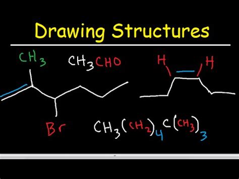 Organic Chemistry Drawing Structures Bond Line Skeletal And