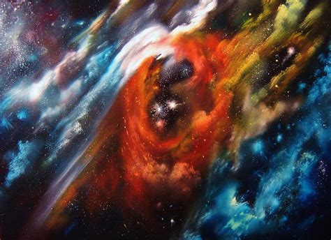 Nebula Painting By Eugene Budden Fine Art America