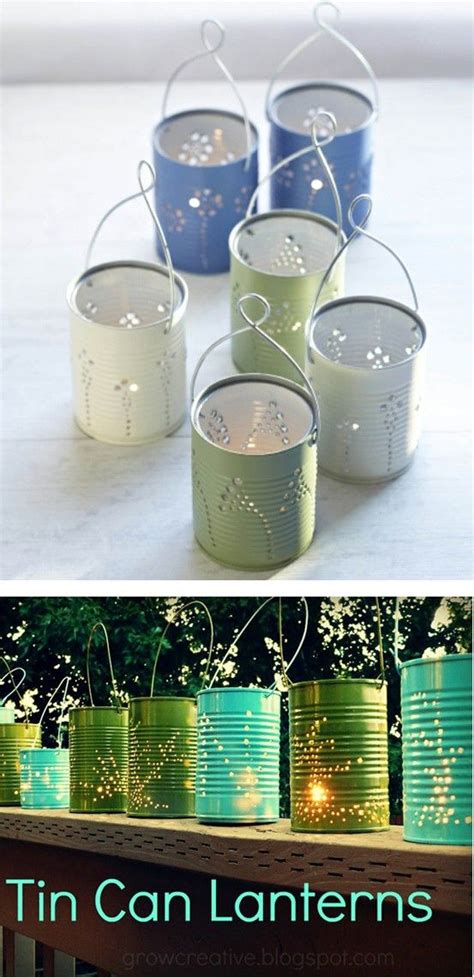 Diy Tin Can Lanterns One Advantage Over Mason Jar