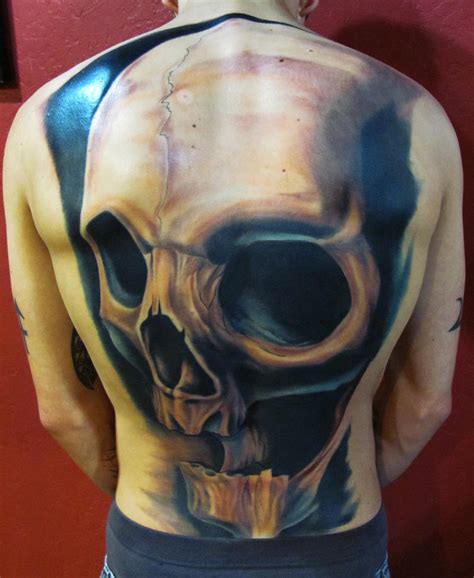 Skull Back Tattoo By 3598joshuah On Deviantart