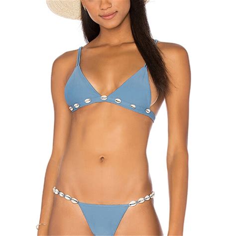 Sexy Shell Swimwear Bikinis Women Swimsuit New Brazilian Bikini Set 2017 Biquini Bathing Suit