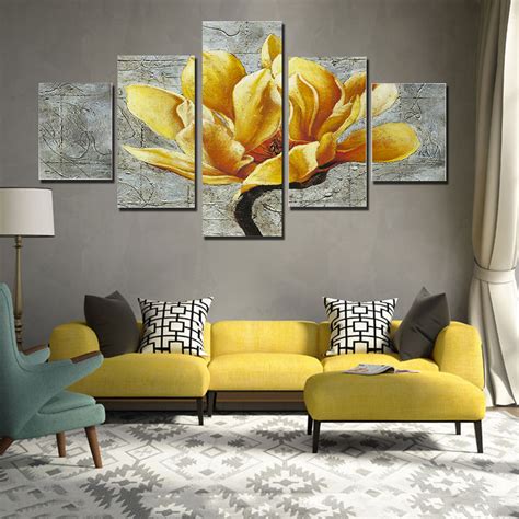 5pcs Unframed Modern Art Oil Paintings Print Canvas Picture Home Wall