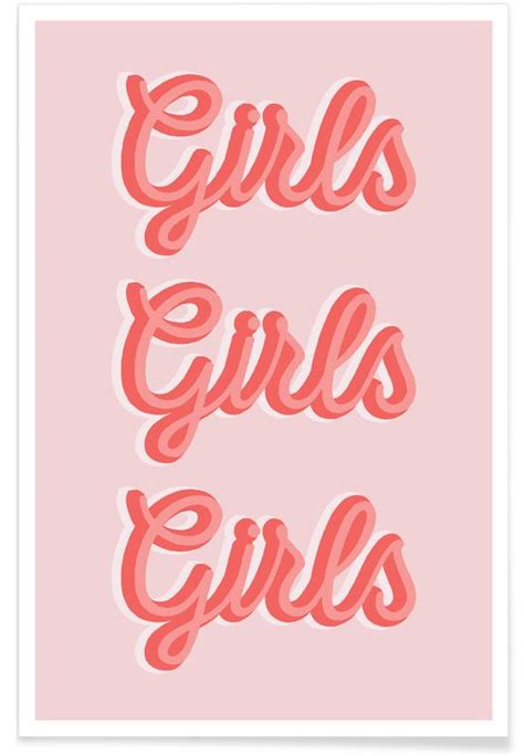 Girls Girls Girls Poster Juniqe