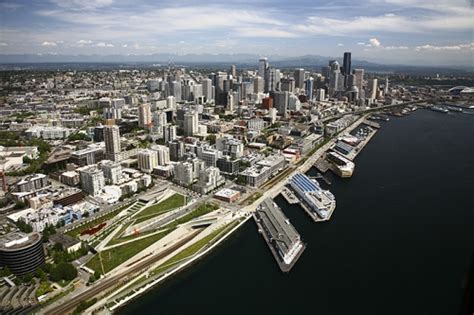 The Seattle Waterfront Aerial Photography Example