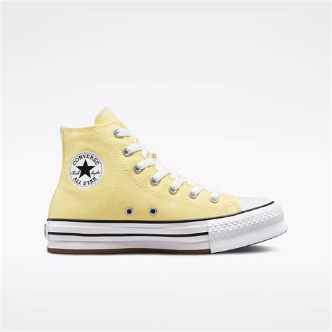 Chuck Taylor All Star Eva Lift Platform In Soft Sunshinewhite