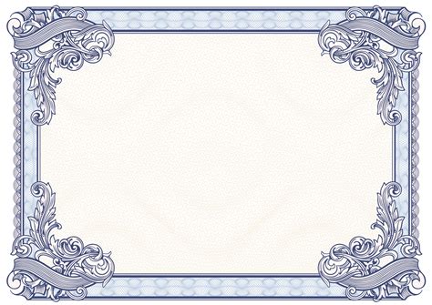 Award Certificate Border Template