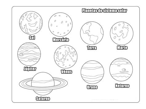 Desenhos De Planetas Para Colorir Desenhos Para Desenhar