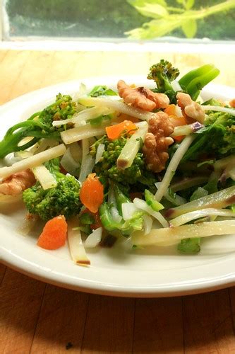 Fresh broccoli salad is creamy, salty, tangy, sweet, and oh, so delicious. Lemonbasil: Sweet Broccoli and Kohlrabi Salad