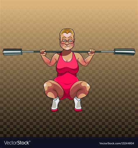 Cartoon Half Naked Woman Winks Squatting Vector Image My Xxx Hot Girl