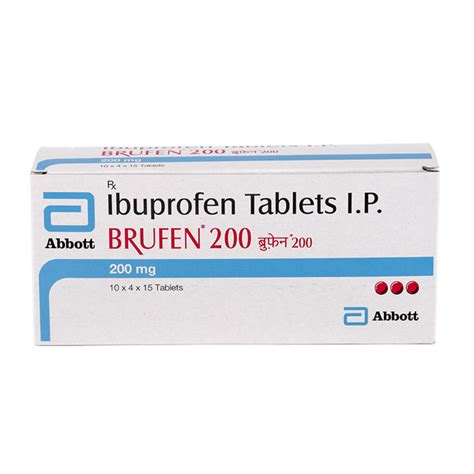 Brufen 200mg Tablet 15s Schedule H 15 Tablets In A Strip