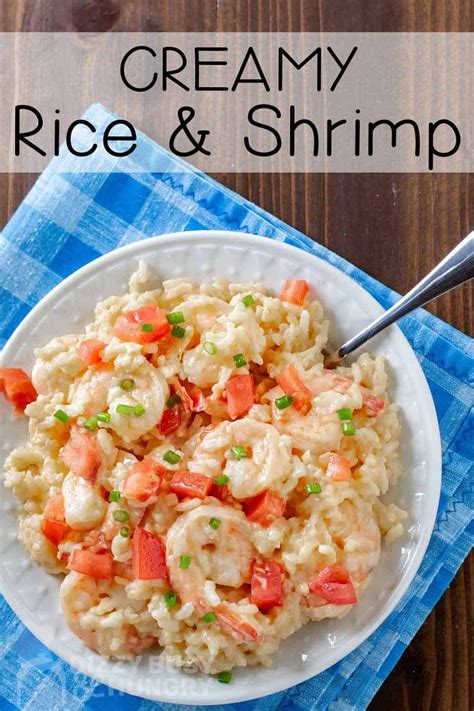 Creamy Rice And Shrimp Title Pin Weeknight Dinner Recipes Easy Yummy