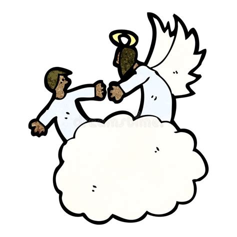 Cartoon Angel In Heaven Stock Vector Illustration Of Retro 38061683