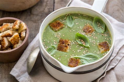 Velouté de cresson Florette et pomme de terre croûtons maison