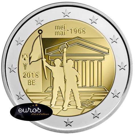 2 Euros Belgique 2018 Cinquantenaire 50 Ans Mai 1968 Version Belle