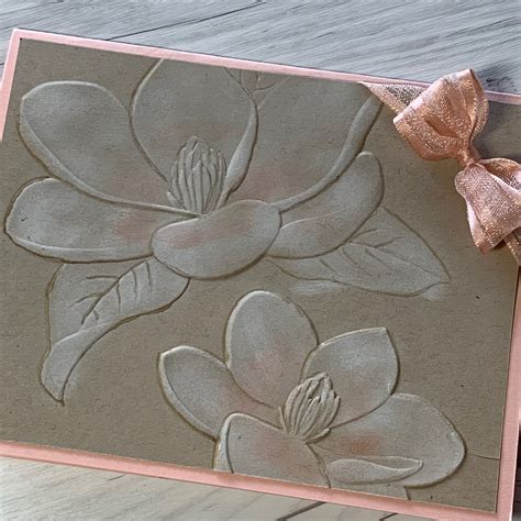 Magnolia 3d Embossing Folder Stamped Sophisticates