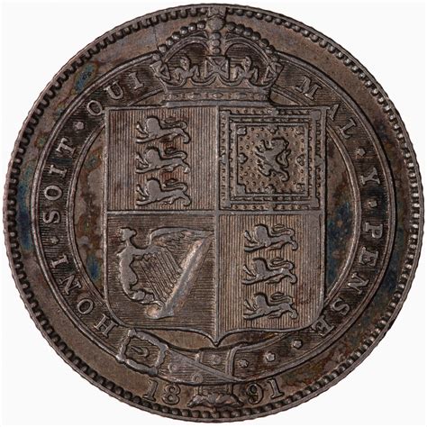 Shilling 1891 Coin From United Kingdom Online Coin Club