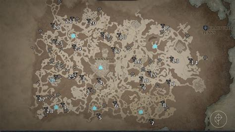 All Fractured Peaks Altar Of Lilith Locations And Map In Diablo 4 Polygon