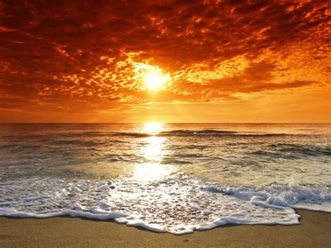 Beach Sea Ocean Beauty Sky Sloud Sunset Wallpapers Hd Desktop