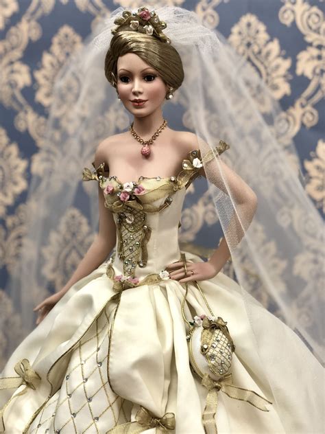 “jewels Of A Perfect Love” Ashton Darke Porcelain Doll Doll Dress Doll Wedding Dress Bride