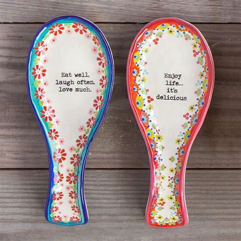 Ceramic Spoon Rests These Hand Painted Ceramic Spoon Rests Are The