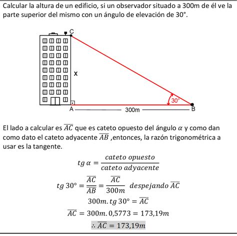 Resolución De Triángulos Rectángulos Aplicados A Problemas Prácticos Y