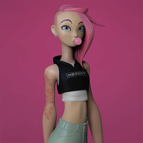 Subh∆m On Instagram “she Loves Everything Pink And Shes A Badass ️💗💖 A Close Render Of Gwen