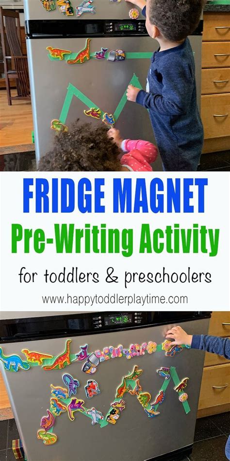 Fridge Magnet Pre Writing Activity Happy Toddler Playtime Pre