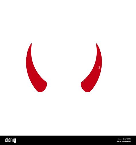 Devil Horn Vector Icon Design Illustration Template Stock Vector Image