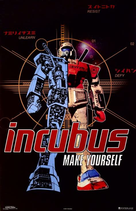Incubus Make Yourself Album 2001 Poster 22 X 345 Incubus Incubus