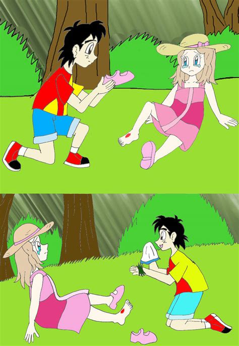 Ash And Serenas First Meeting My Cannon P2 By Animedino1 On Deviantart