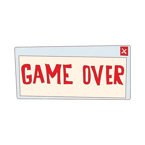 Game Over Pixel Vector Png Images Game Over Icon Cartoon Style Game Icons Style Icons