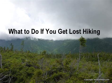 What To Do If You Get Lost Hiking Easy Camping Lists