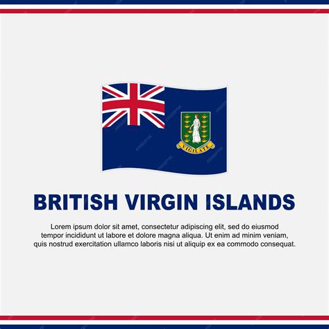 premium vector british virgin islands flag background design template british virgin islands