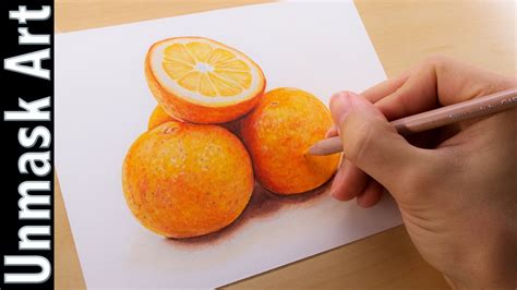 Oranges Still Life Colored Pencil Drawing Time Lapse Youtube