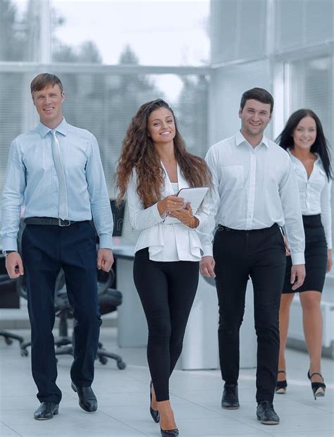 Portrait Of A Group Of Successful Employees Stock Photo Image Of