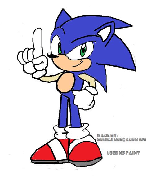 Sonic Ms Paint Drawing By Sonicandshadow104 On Deviantart