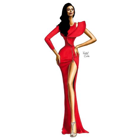 Fashion Illustration Inspired By Rominaofficial•elegant Model