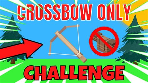 So I Did The Crossbow Only Challenge Roblox Bedwars Youtube