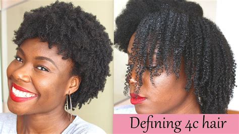 Defined Curls On C Natural Hair Using The L O C Method No Gel Youtube