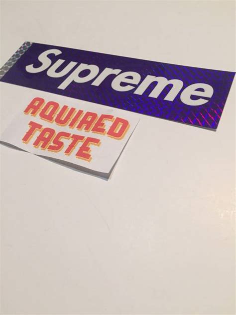 Supreme Supreme Box Logo Sticker Purple Holographic Grailed