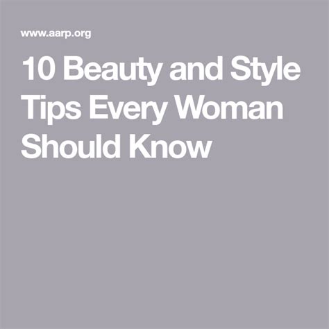 10 Beauty And Style Tips Every Woman Should Know Beauty Tips For Hair