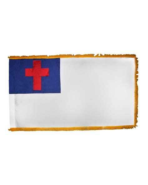 Dyed Christian Flag 3 X 5 Ft For A Indoor Display Set