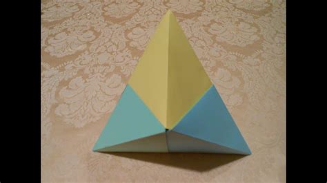 How To Make An Origami 3d Trianglehd Youtube