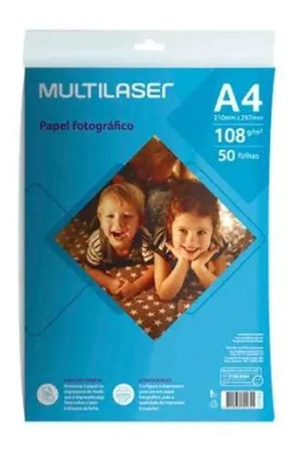 Papel Fotográfico Matte A4 108g 50 Folhas Pe043 Parcelamento Sem Juros