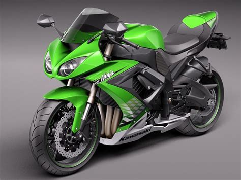 There's more than enough photos in the gallery for you to make up your own mind about the looks of this new big daddy ninja. Kawasaki Ninja ZX-6R 2009 Motorcycle 3D model MAX 3DS