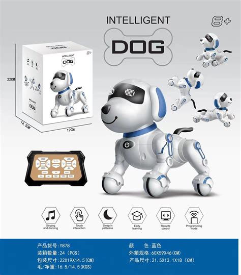 Aokesi Remote Control Robot Dog Toy Programmable Interactive And Smart