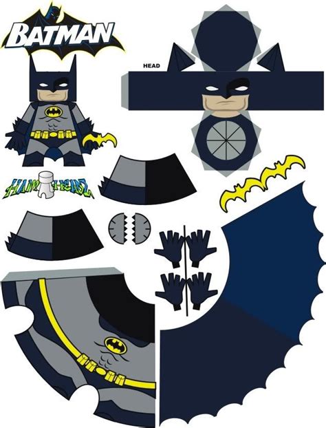 Batman Paper Craft Kids Dyi Crafts And Activities Pinterest Batman