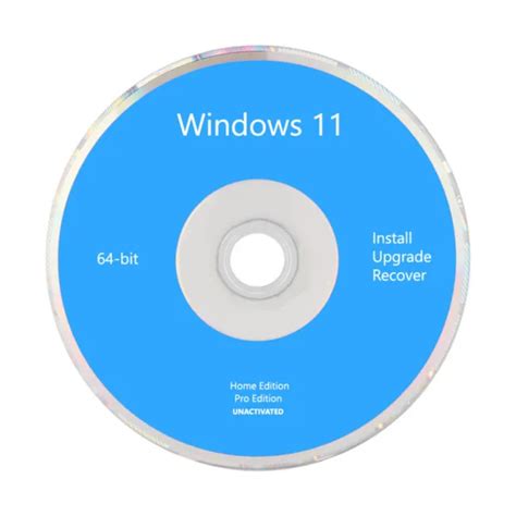 Windows 11 Install Upgrade Recover Update Dvd Disc 64 Bit 1300