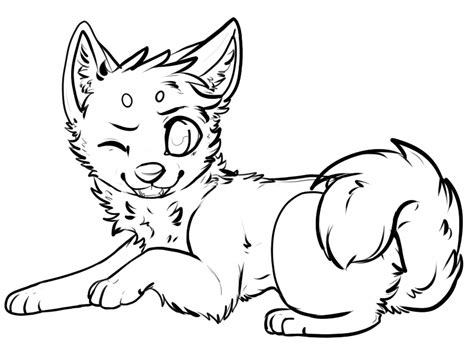 Huskyyy Lineart D Free To Use By P0ckyy On Deviantart