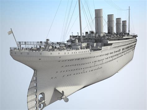 Rms Titanic Cruise Ship 3d Model Max Obj 3ds Fbx C4d Lwo Lw Lws